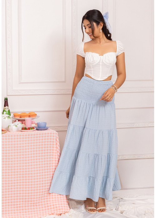 VIANNE BLUE MAXI SKIRT